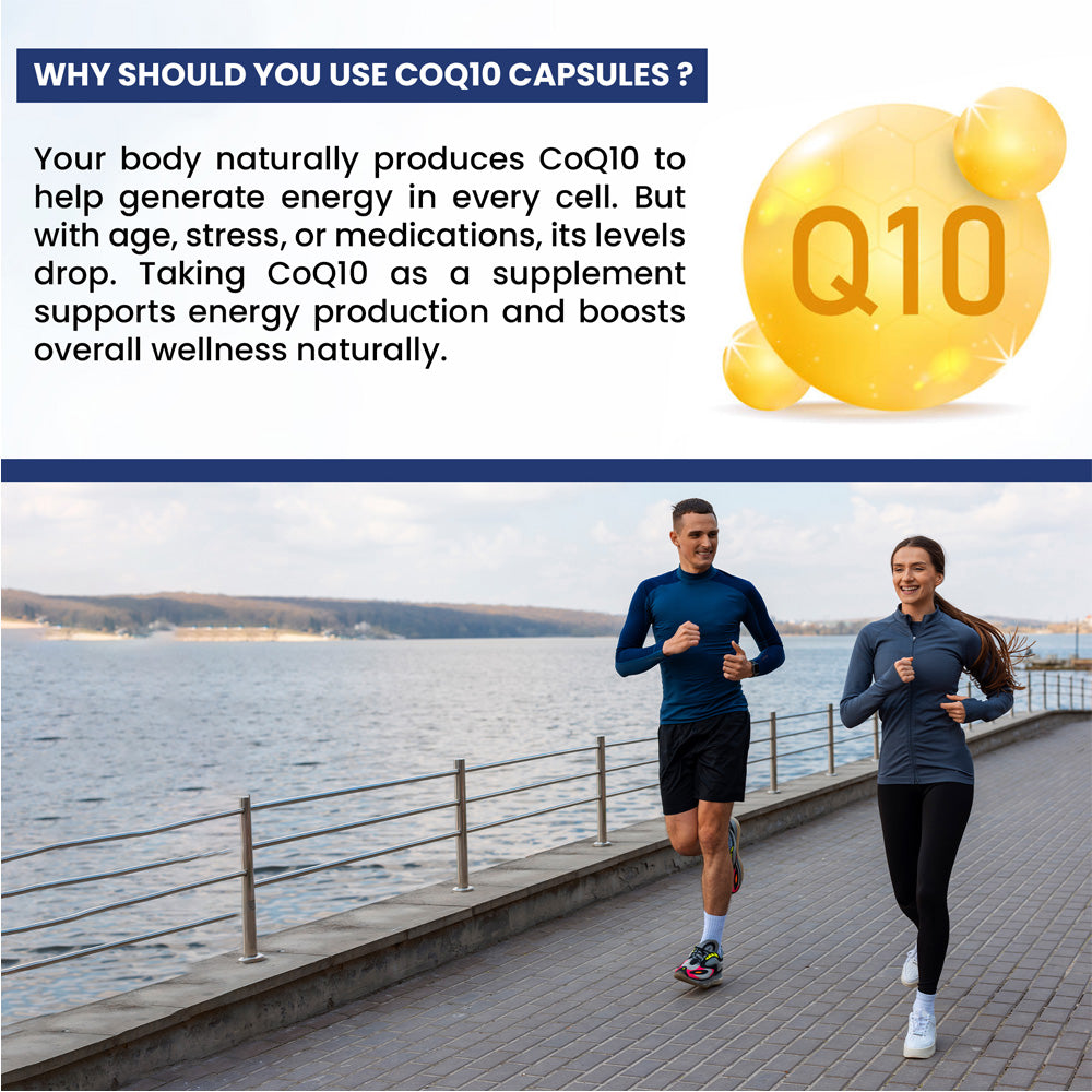 Premium COQ10 200mg + Piperine | High Strength | Heart Health & Energy Support | 60 Veg Capsules