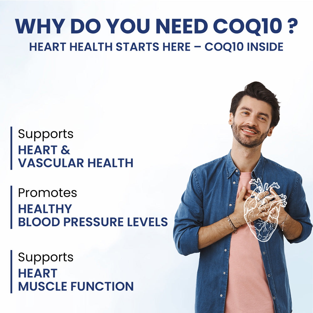 Premium COQ10 200mg + Piperine | High Strength | Heart Health & Energy Support | 60 Veg Capsules