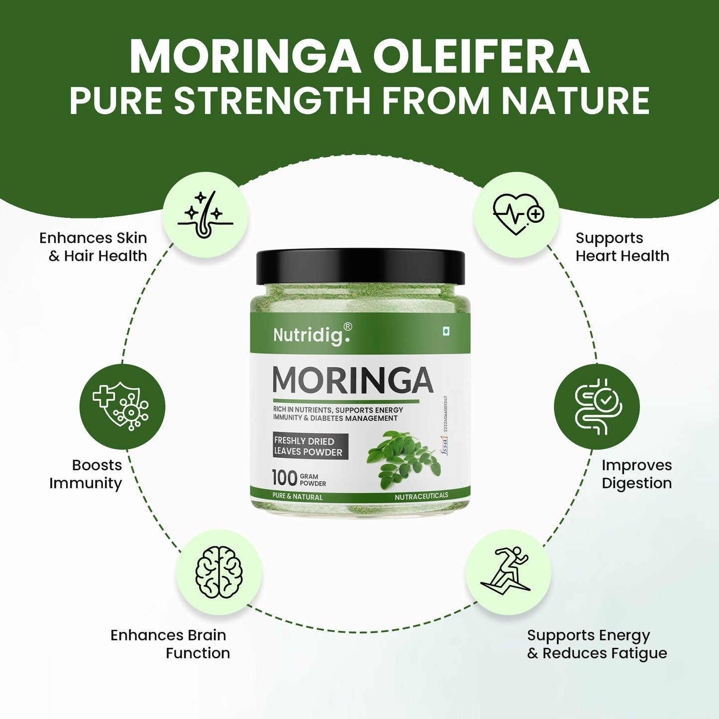 Moringa - Ultra Pure & Freshly Dried Leaves Powder