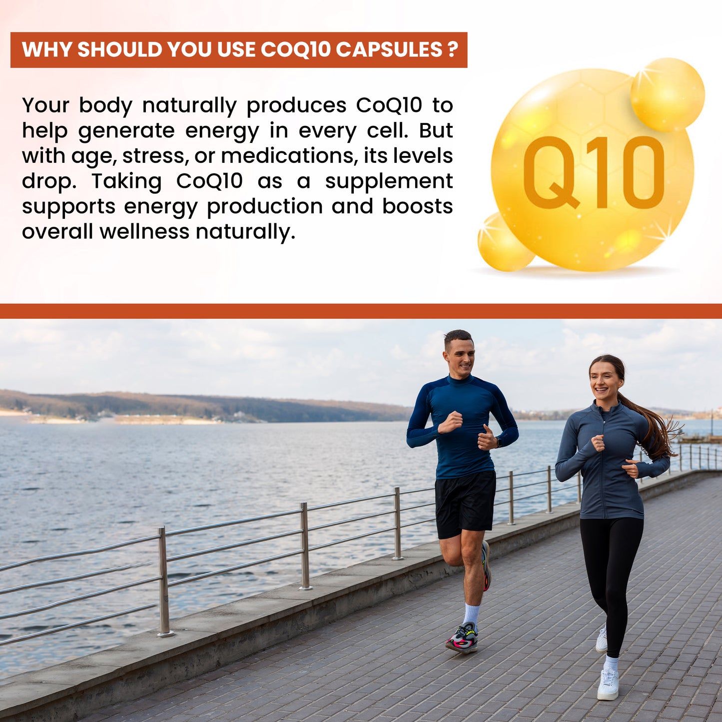 CoQ10 (Ubiquinol) 125mg + Piperine 5mg | High Absoption - 60 Capsules