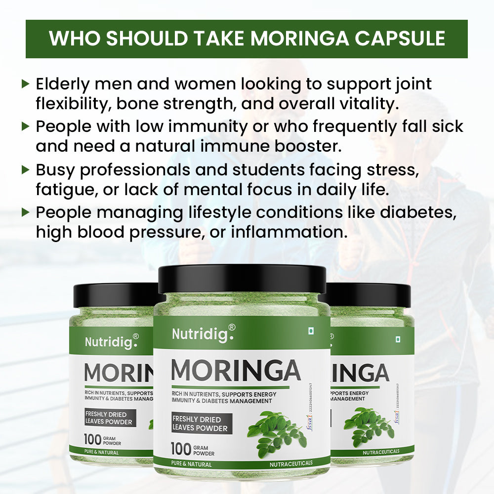 Moringa - Ultra Pure & Freshly Dried Leaves Powder