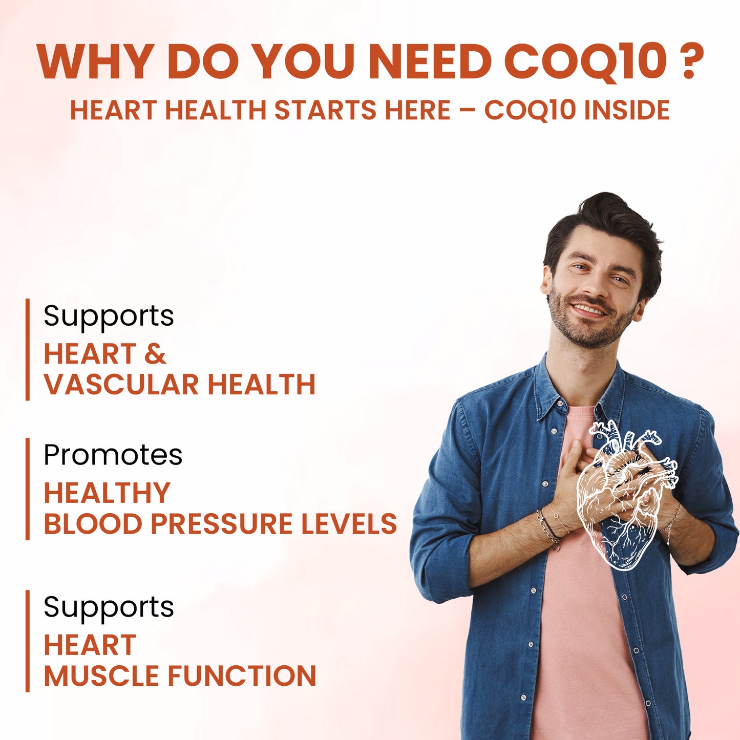 CoQ10 (Ubiquinol) 125mg + Piperine 5mg | High Absoption - 60 Capsules