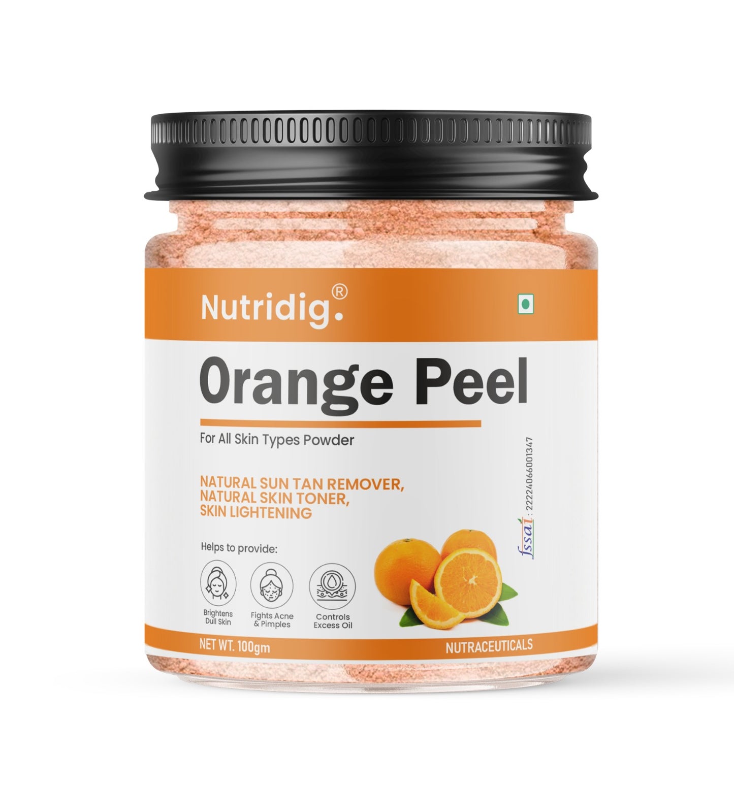 Orange Peel Powder – 100g for Skin Care & Face Masks