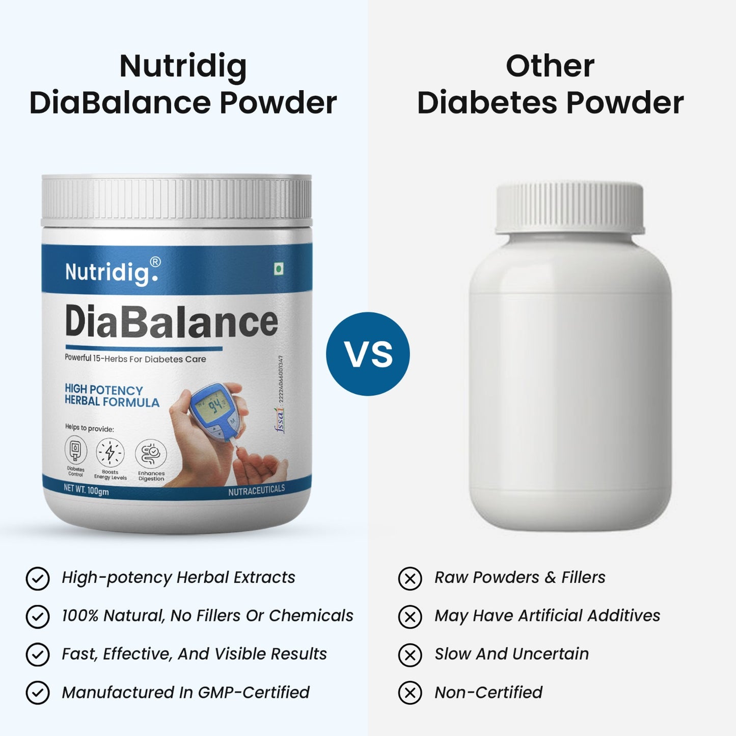 Nutridig® DiaBalance Powder | Herbal Powder for Diabetes Management