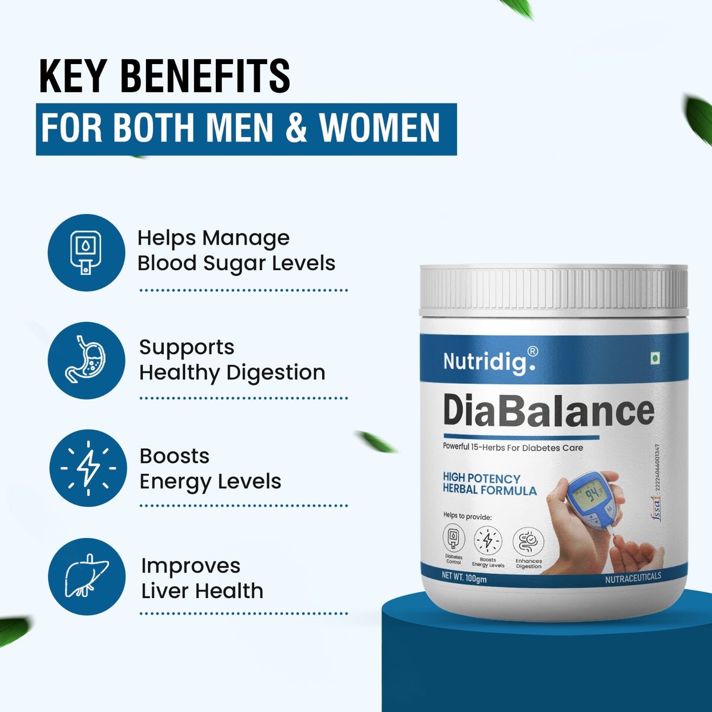 Nutridig® DiaBalance Powder | Herbal Powder for Diabetes Management