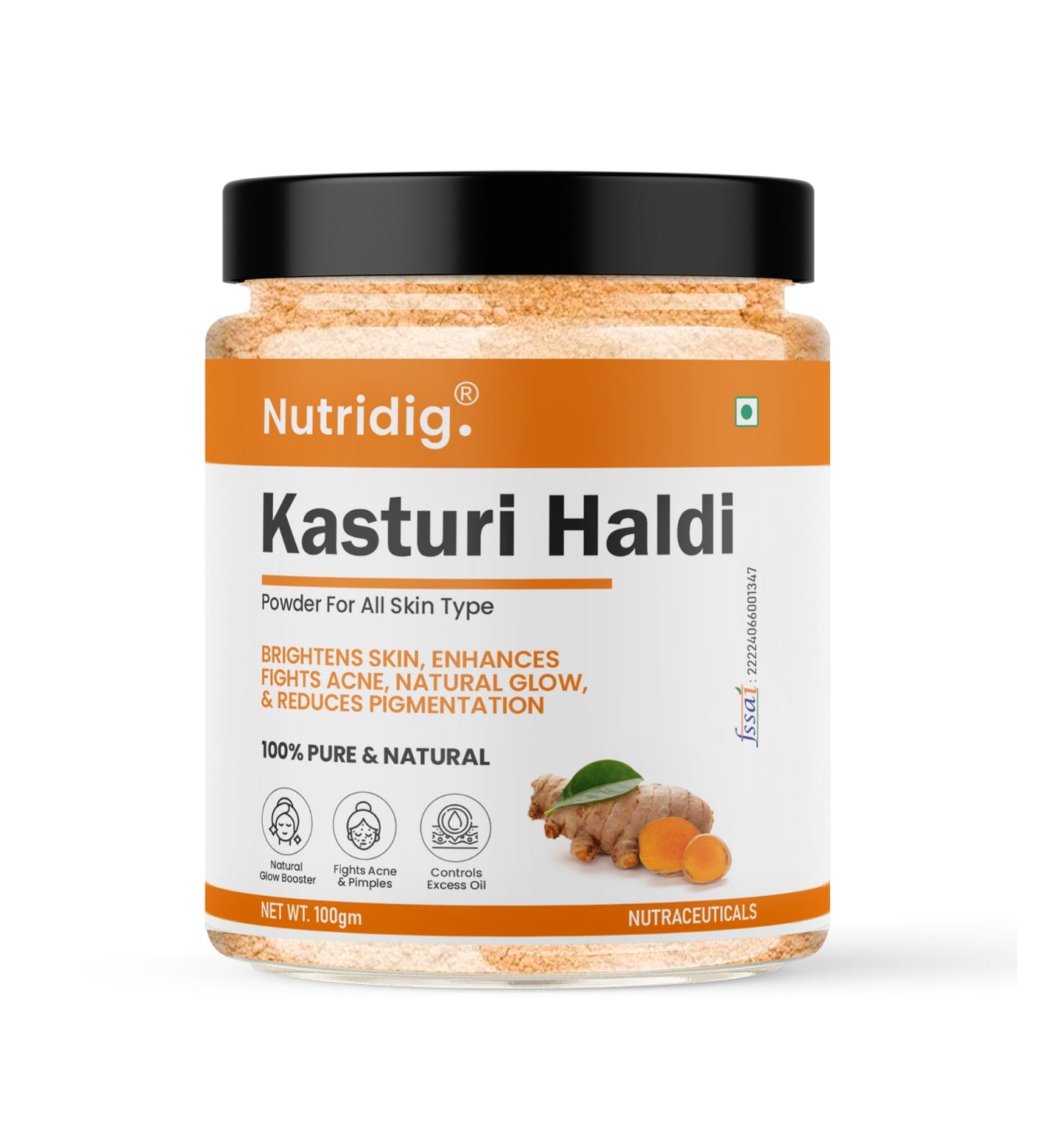 Kasturi Haldi Powder 100g – Wild Turmeric for Glowing Skin