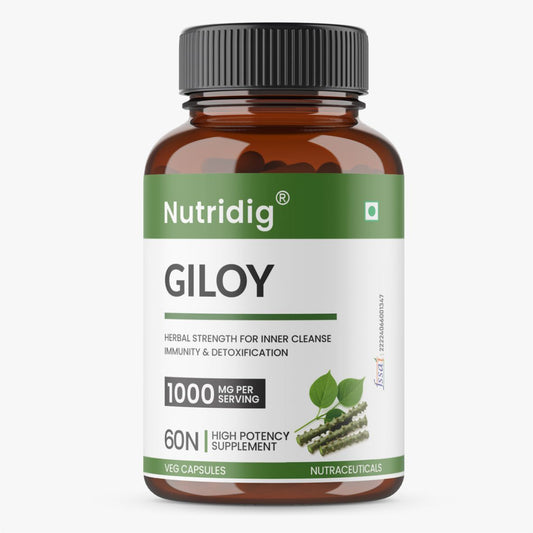 Nutridig Giloy Capsules – Immunity, Detox & Wellness | 60 Veg Capsules