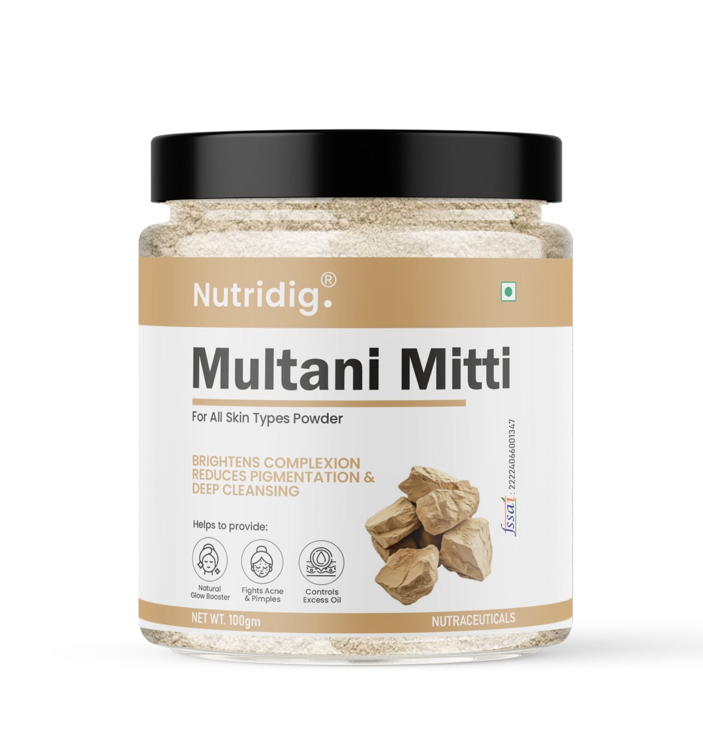 Multani Mitti Powder 100gm – For Bright & Pimple Free Skin
